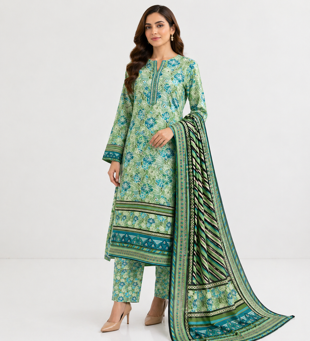 Fresh greens aur soft lawn cotton — summer ka perfect combo. 🌿