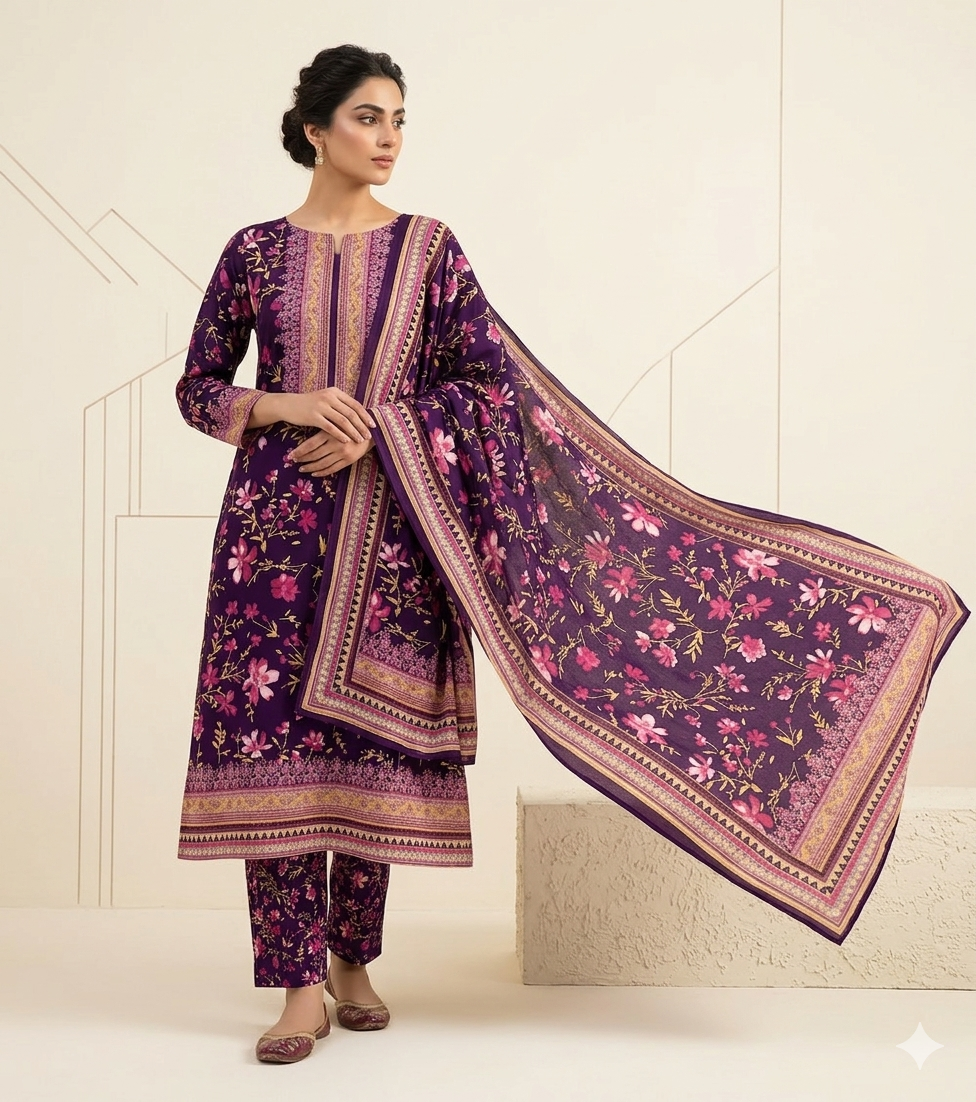 “Royal Purple Vibes 💜“Bold color, beautiful you Festive Collection