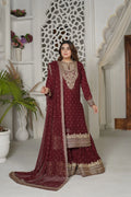 Fiona Ensemble | SS-1033 – Mehron Gharara Set by Sundar Stitch