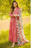 Embroidered & Printed Lawn 3 Piece Stitched Dress