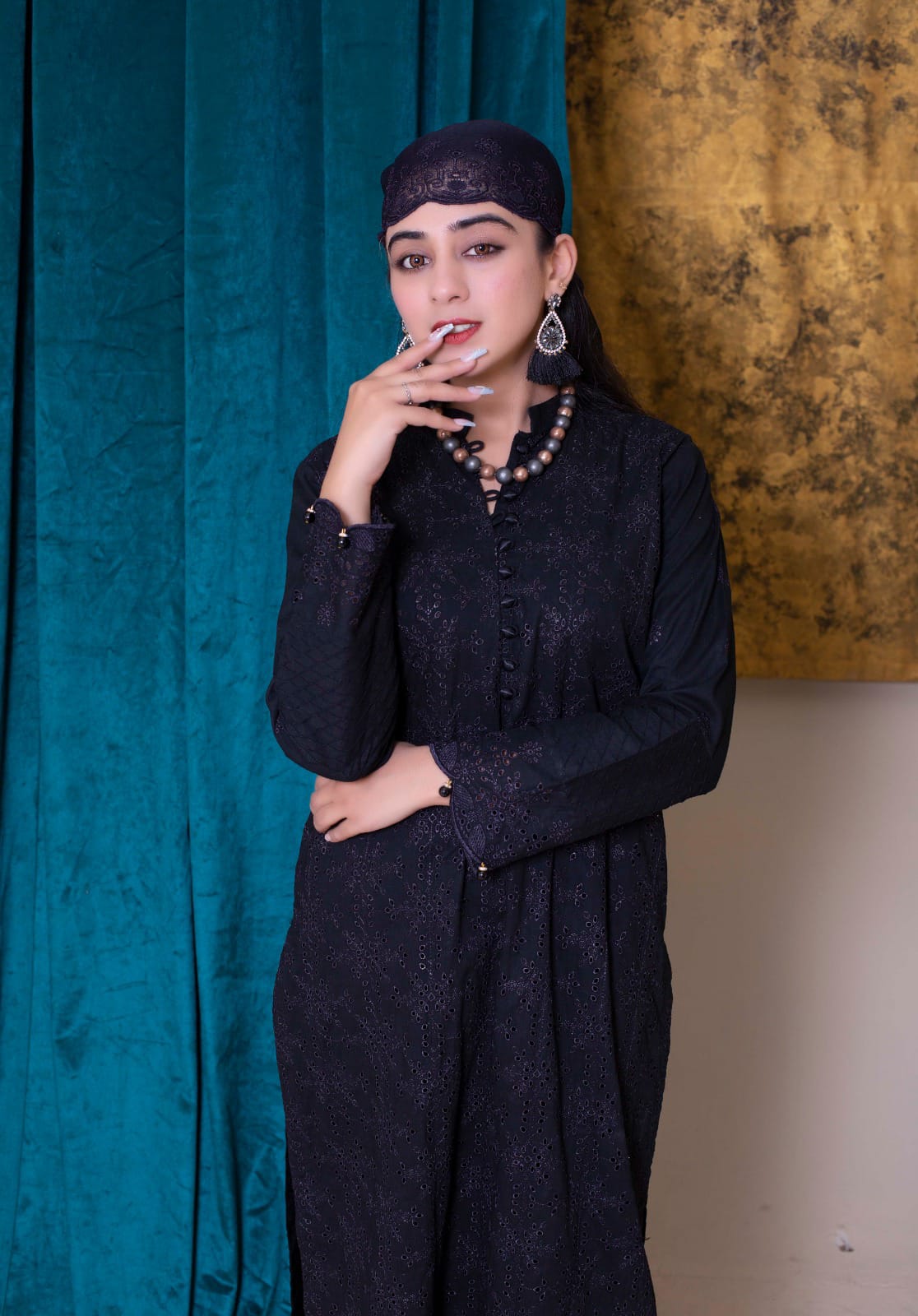 BOLD BEAUTY | SS-1003 – Elegant Schiffli Kurta Set