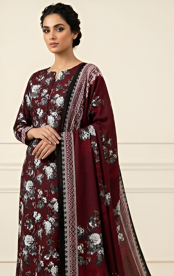 Royal Maroon Elegance ❤️Luxury in every thread 💫Agar aap classy aur royal look chahte hain