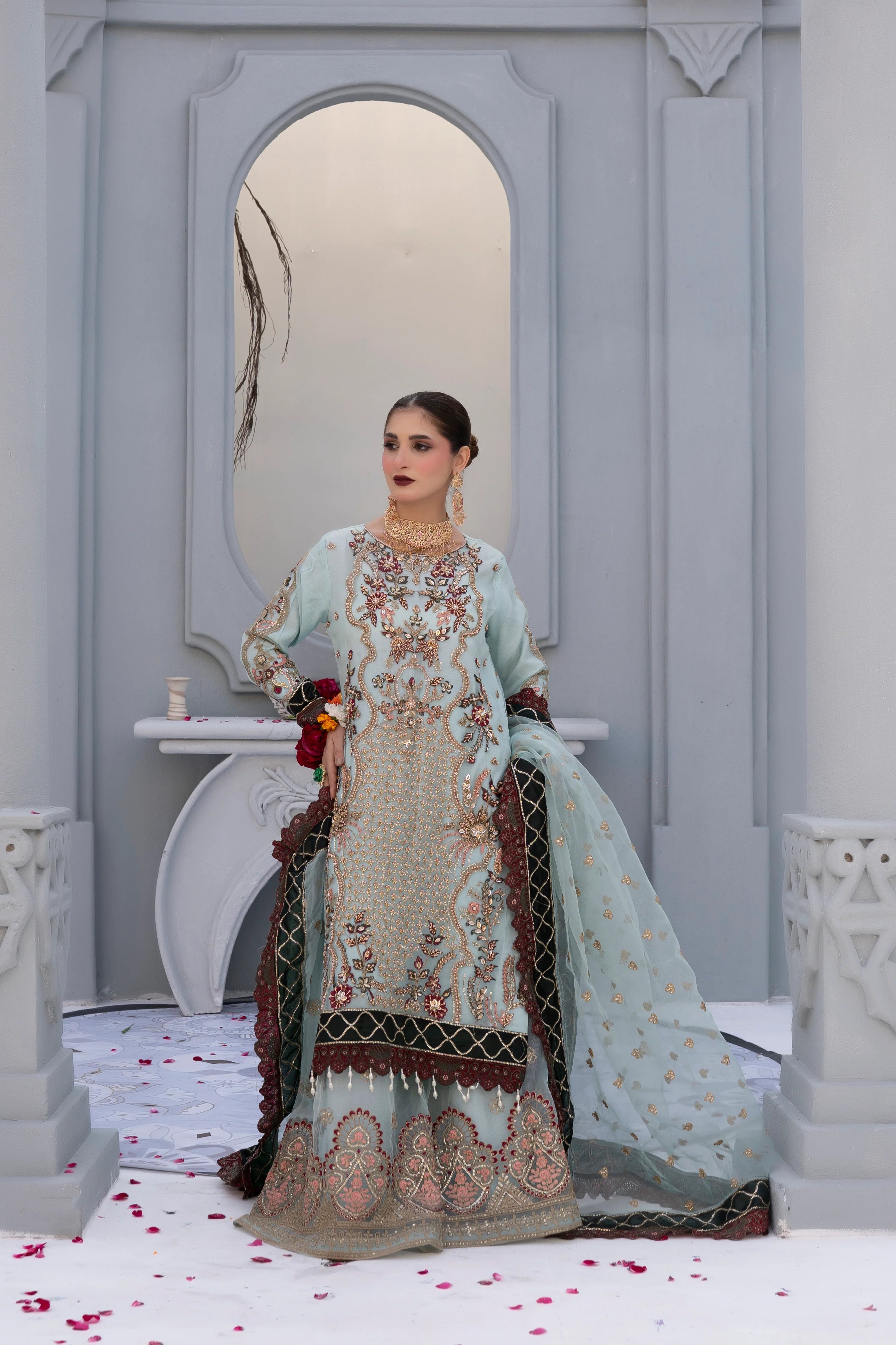 NATURE AURA | SS-1055 SHARARA SET
