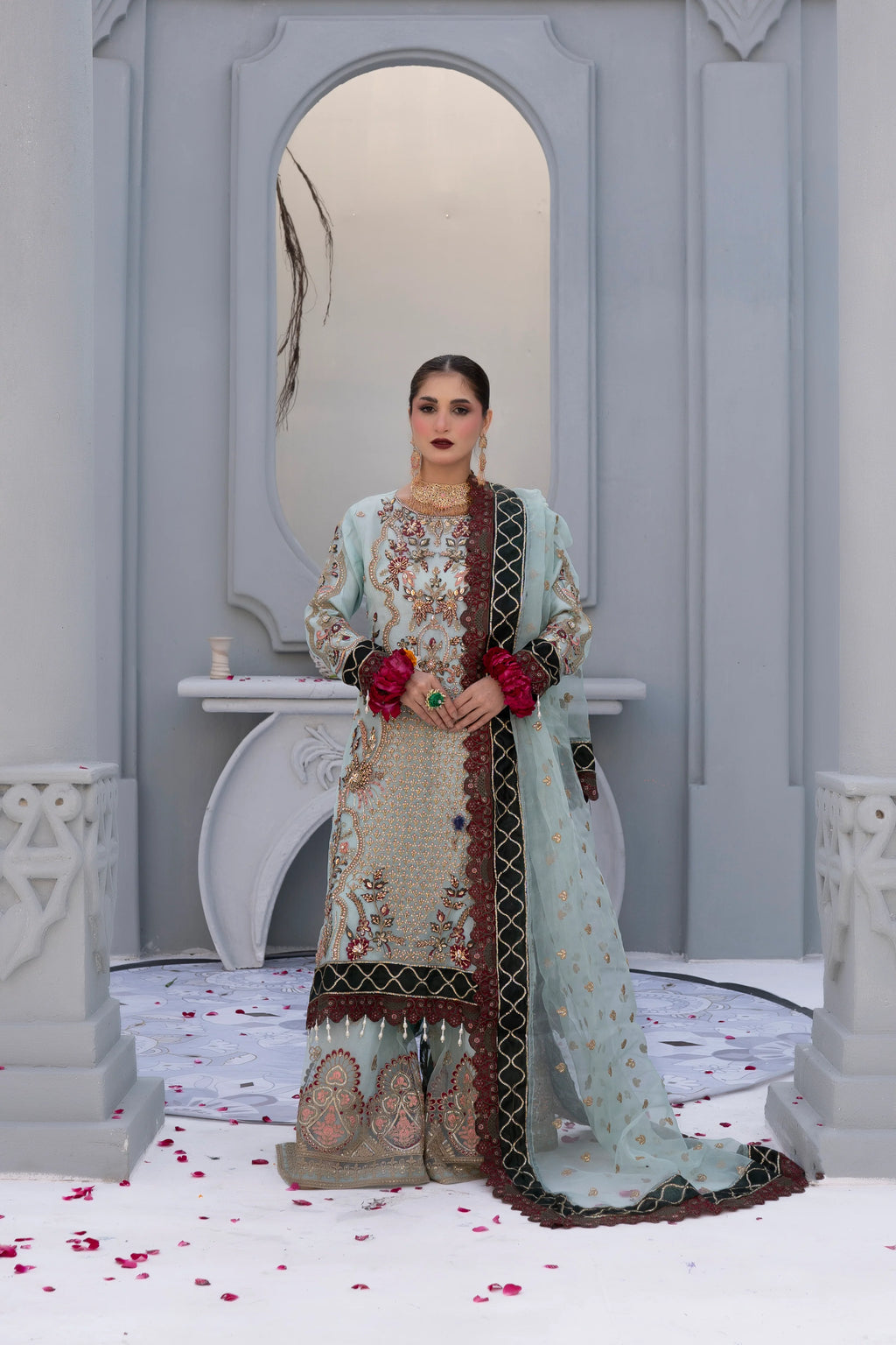 NATURE AURA | SS-1055 SHARARA SET