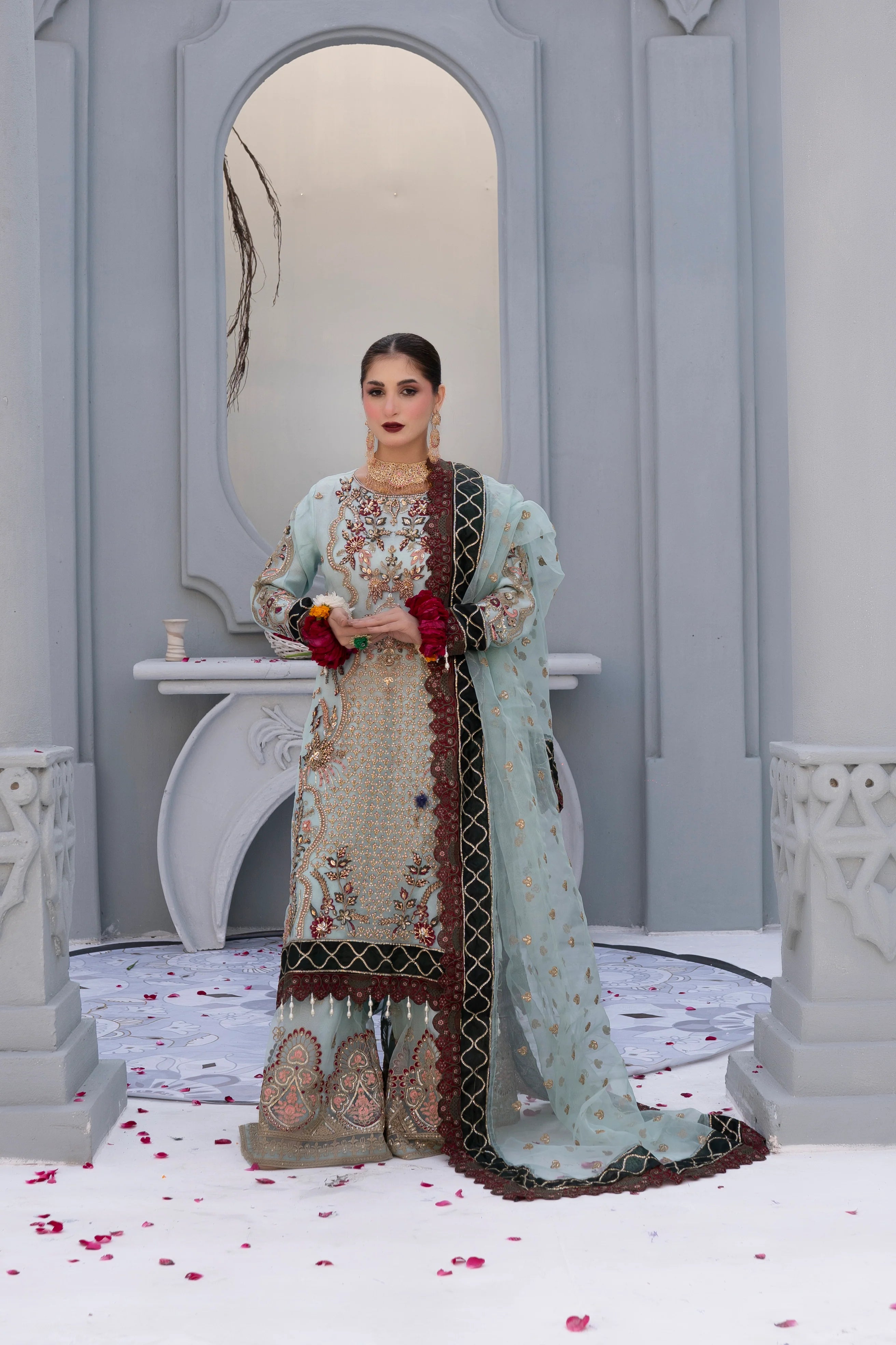 NATURE AURA | SS-1055 SHARARA SET