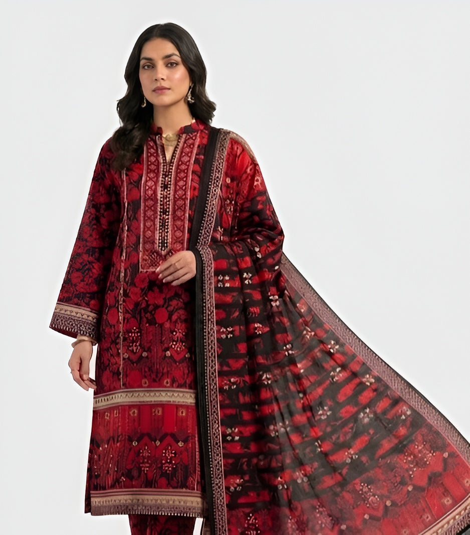 Red Beauty ❤️& black 3-piece outfit..ElegantLook